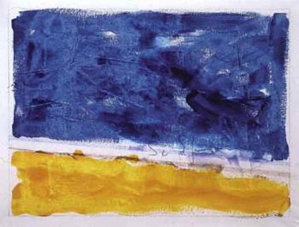 Anemic landscape by Mario Schifano