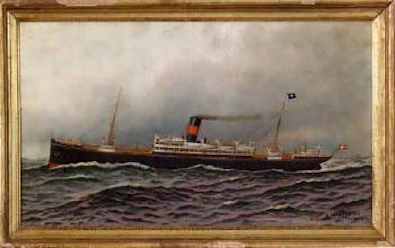 Clyde Line Steamship by Antonio Jacobsen