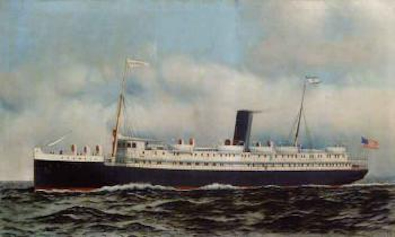 American Screw Steamer by Antonio Jacobsen