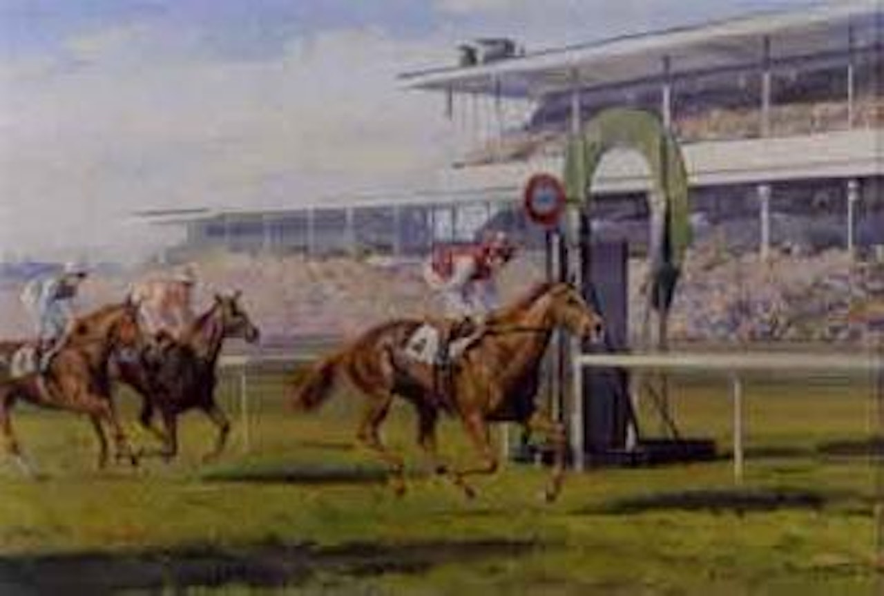 Pebbles passes the winning post by Donald Grant