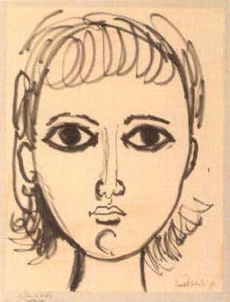 Study of a face by Ronald Searle