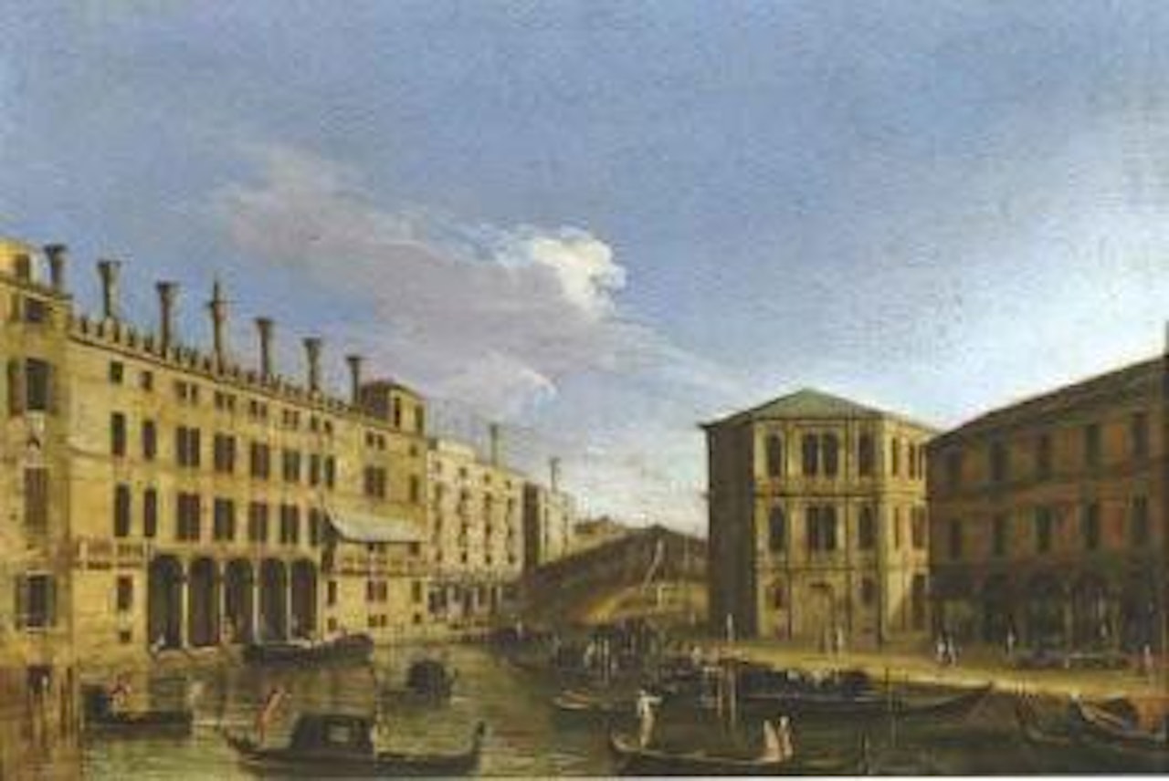 Vue de Grand Canal a Venise avec le pont des soupirs by Apollonio Domenichini