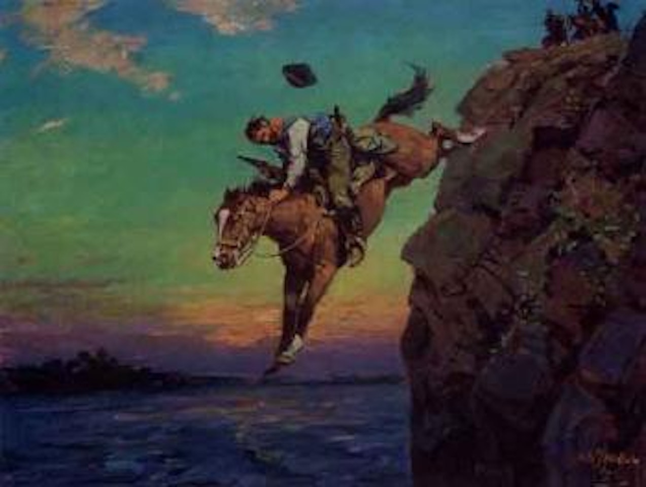 Jesse James eludes Posse by Frank B. Hoffman