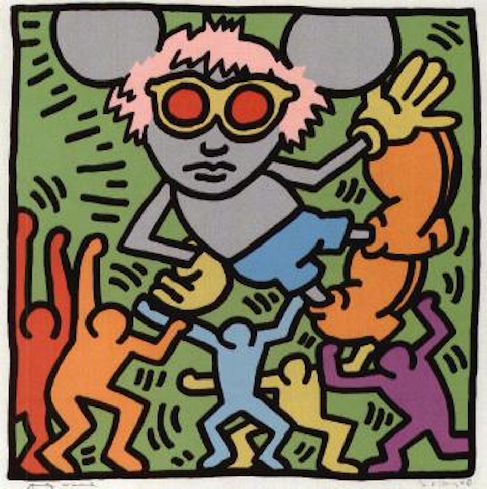 Andy mouse by Keith Haring by Andy Warhol