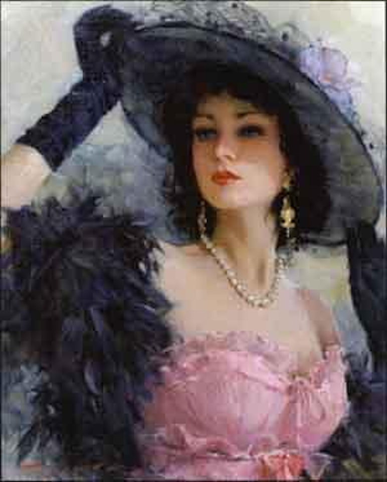 Dorothy in the black boa by Constantin Razoumov