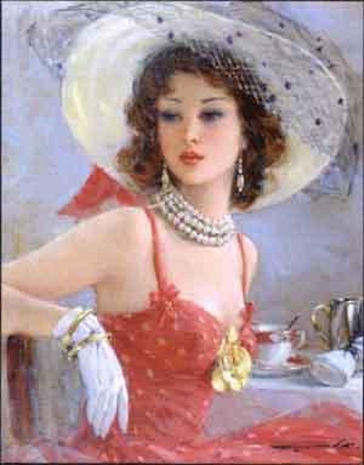 Dorothy and the pearl necklace by Constantin Razoumov