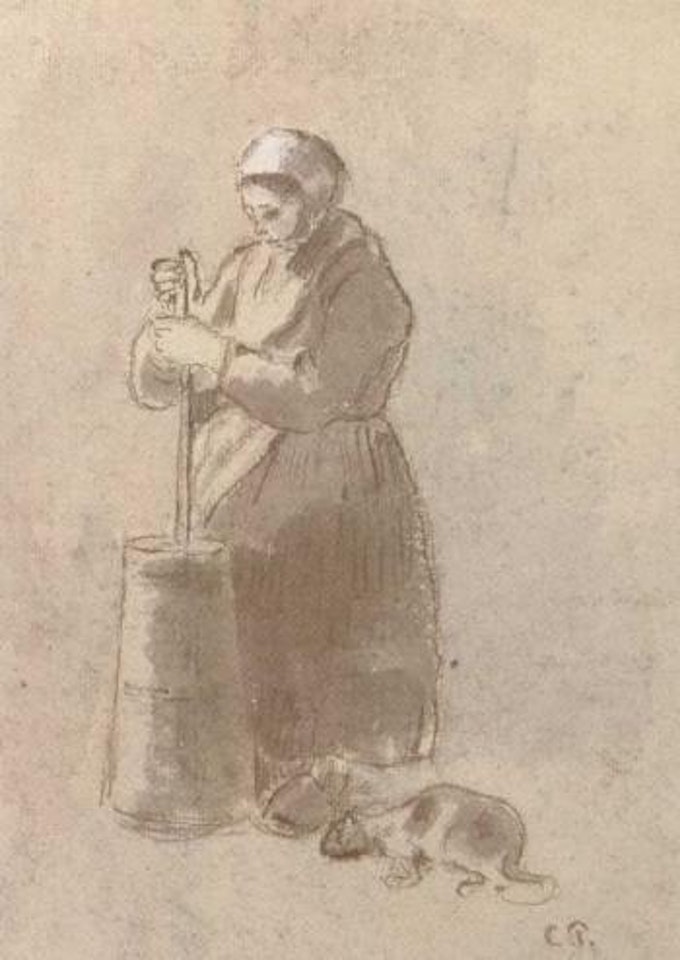 Bretonne a la barette by Camille Pissarro