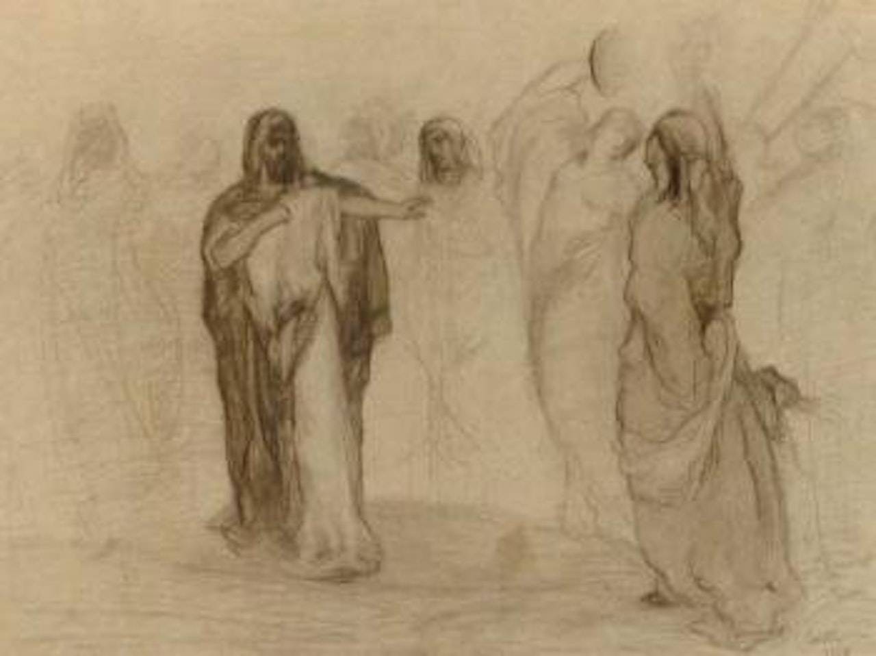 Scene biblique. Deux portraits by James Ensor