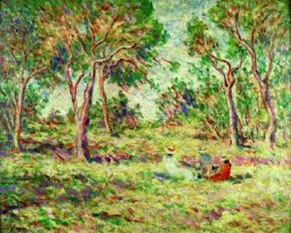 Femme et enfants dans un paysage du Midi by Henri Lebasque