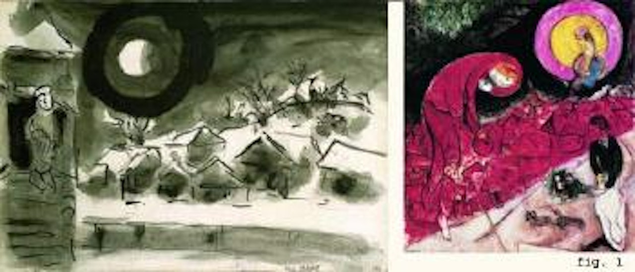Paysage d'hiver, Suisse by Marc Chagall