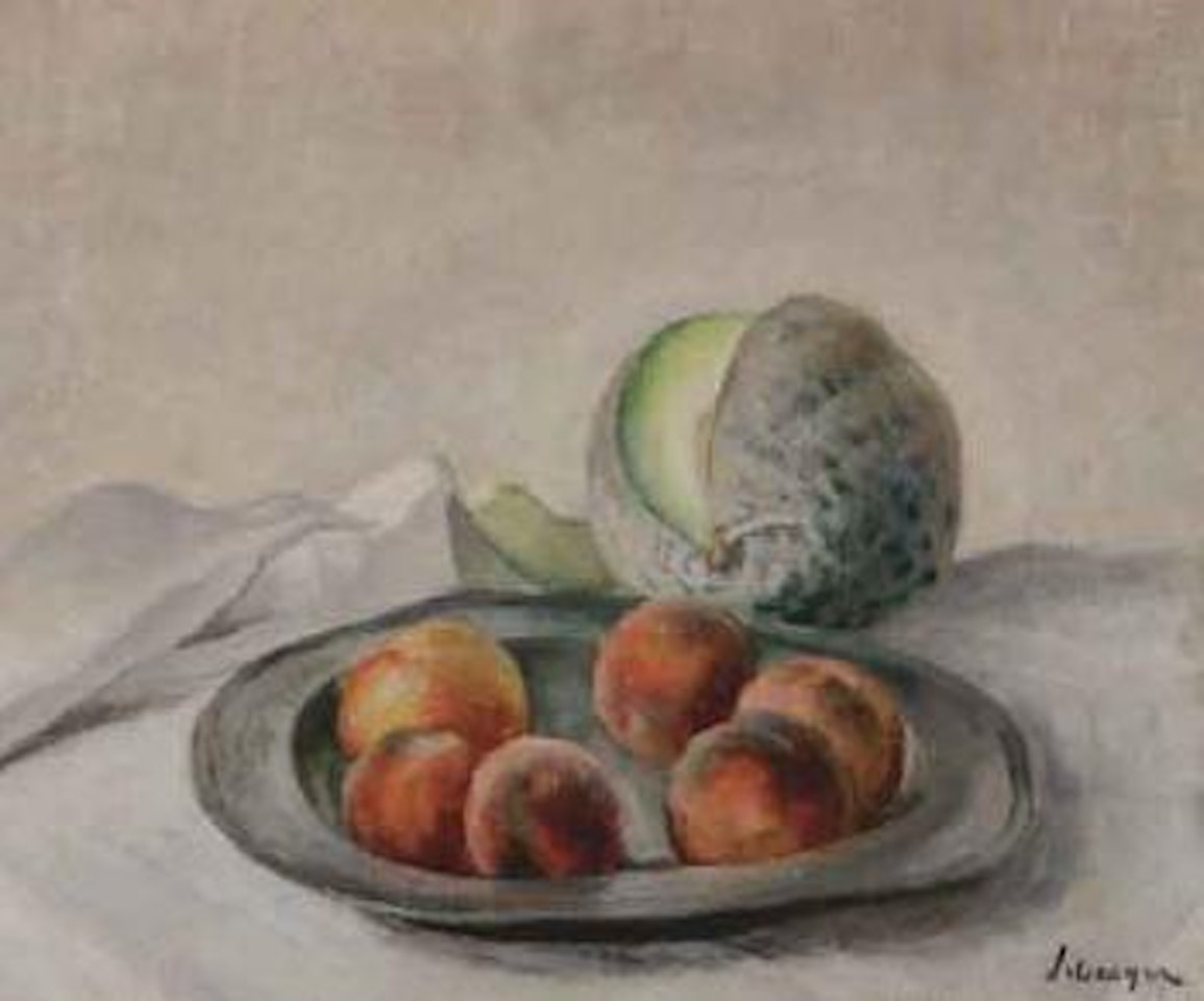 Peches et melon by Henri Lebasque