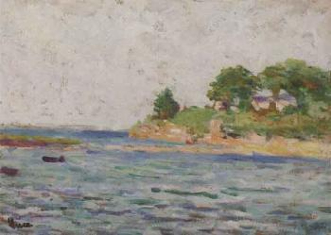 Bord de mer a Kermouster by Maximilien Luce