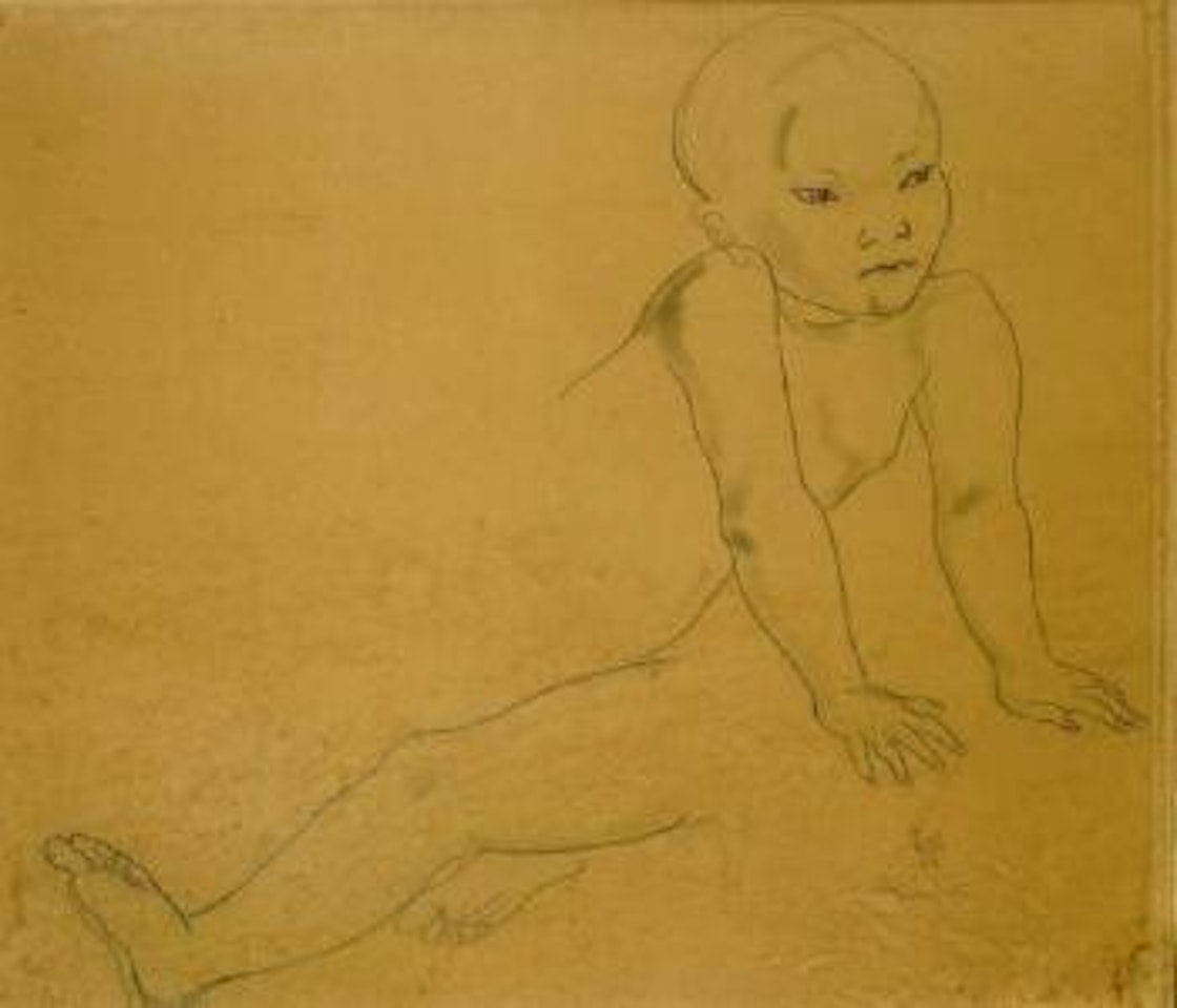 Etude d'enfant by Leonard Tsuguharu Foujita