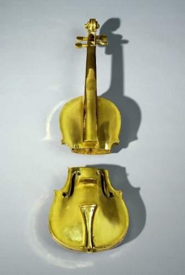 Split violin by Arman