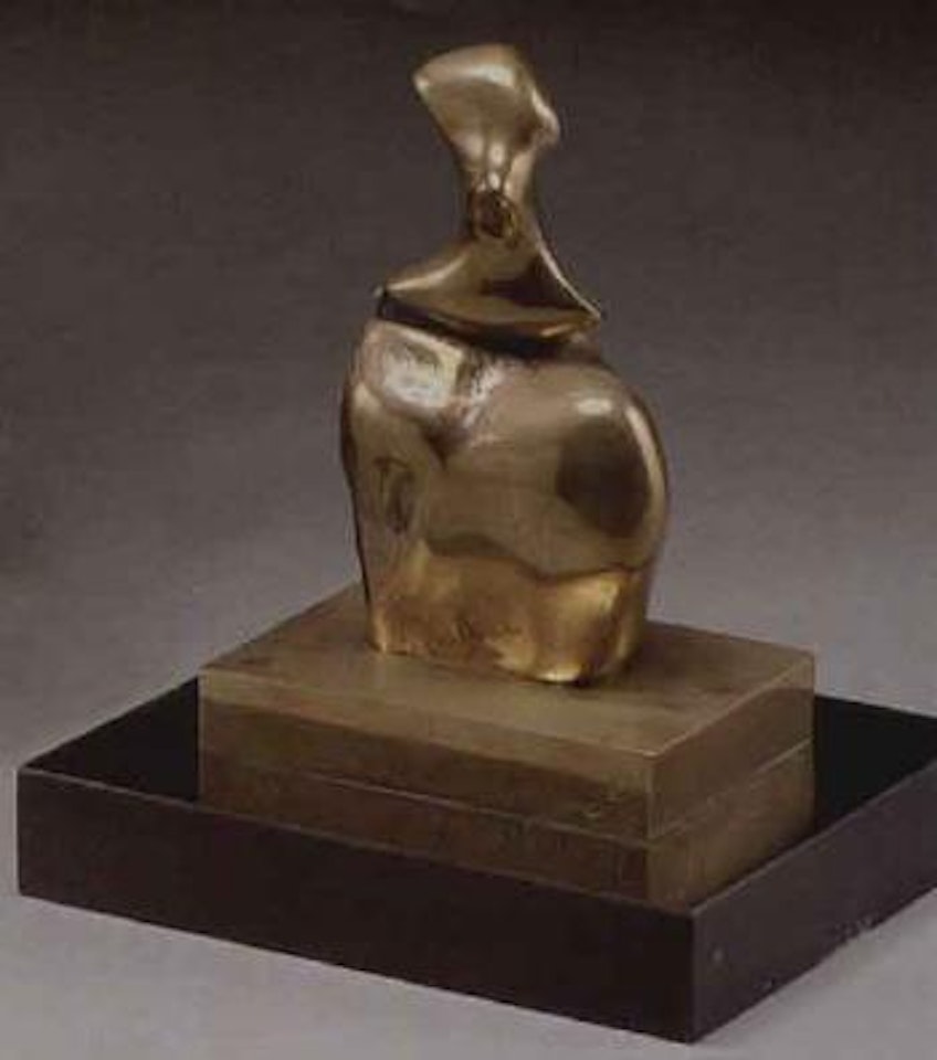 Bust of girl by Henry Moore