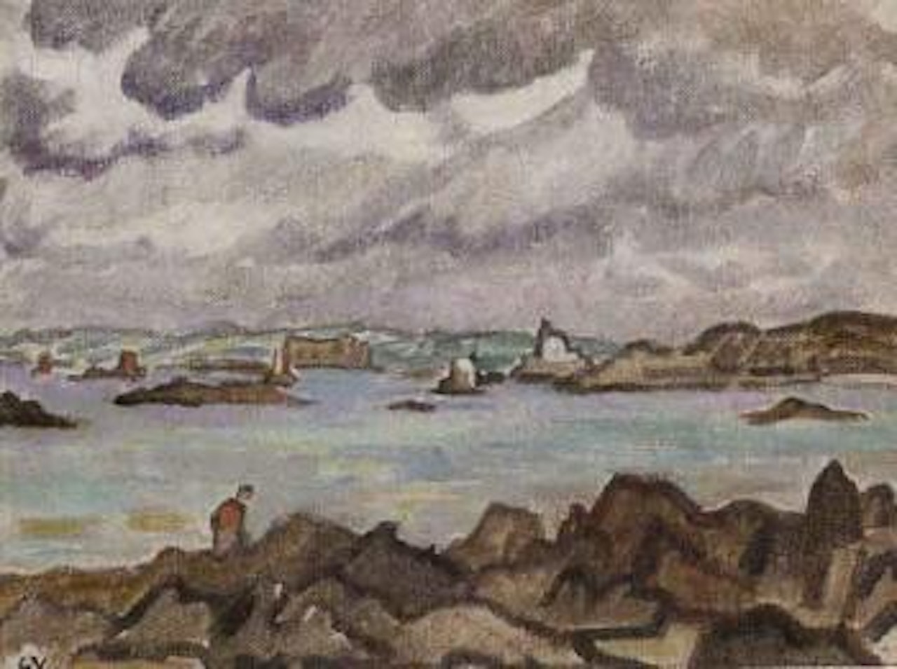 Silhouette au bord de mer by Louis Valtat