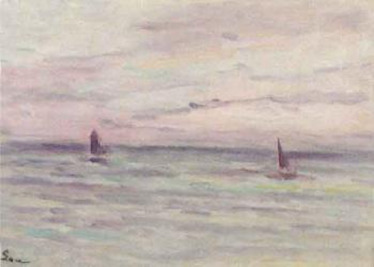 Marine a Honfleur by Maximilien Luce