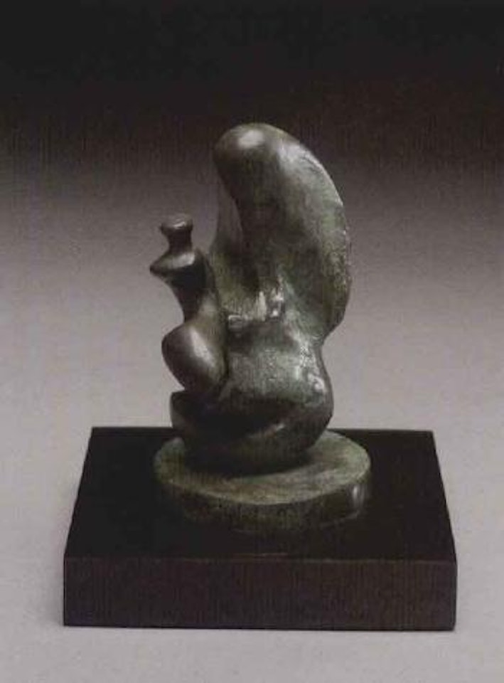 Maquette for mother and child by Henry Moore