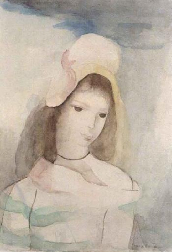 Portrait of young woman by Marie Laurencin