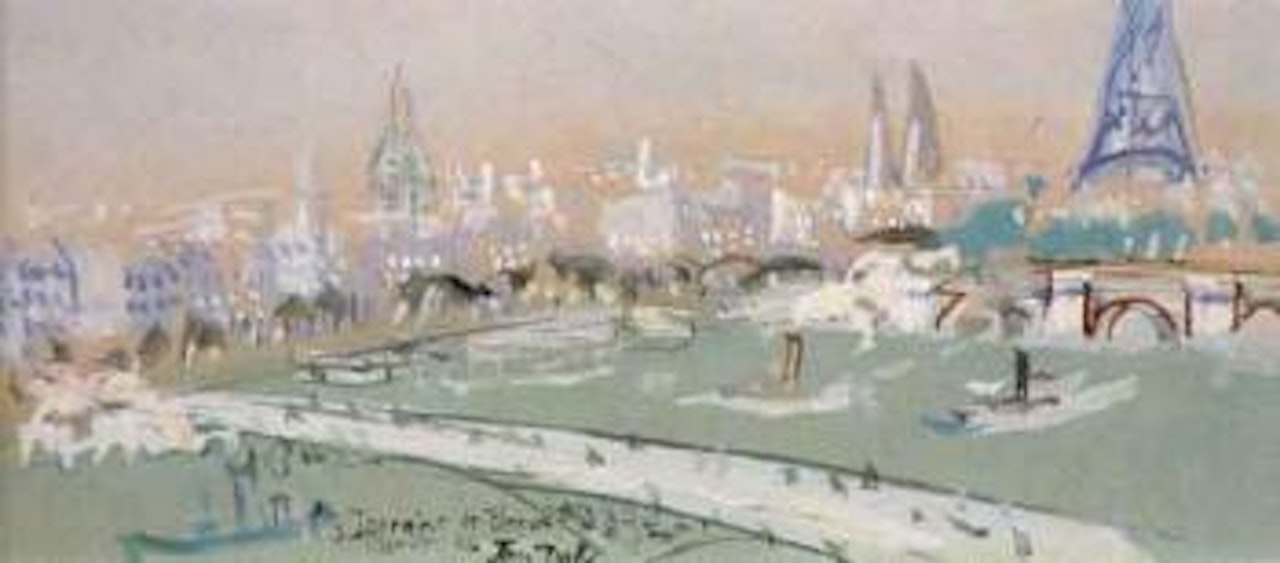 La Seine au Pont du Carousel by Jean Dufy