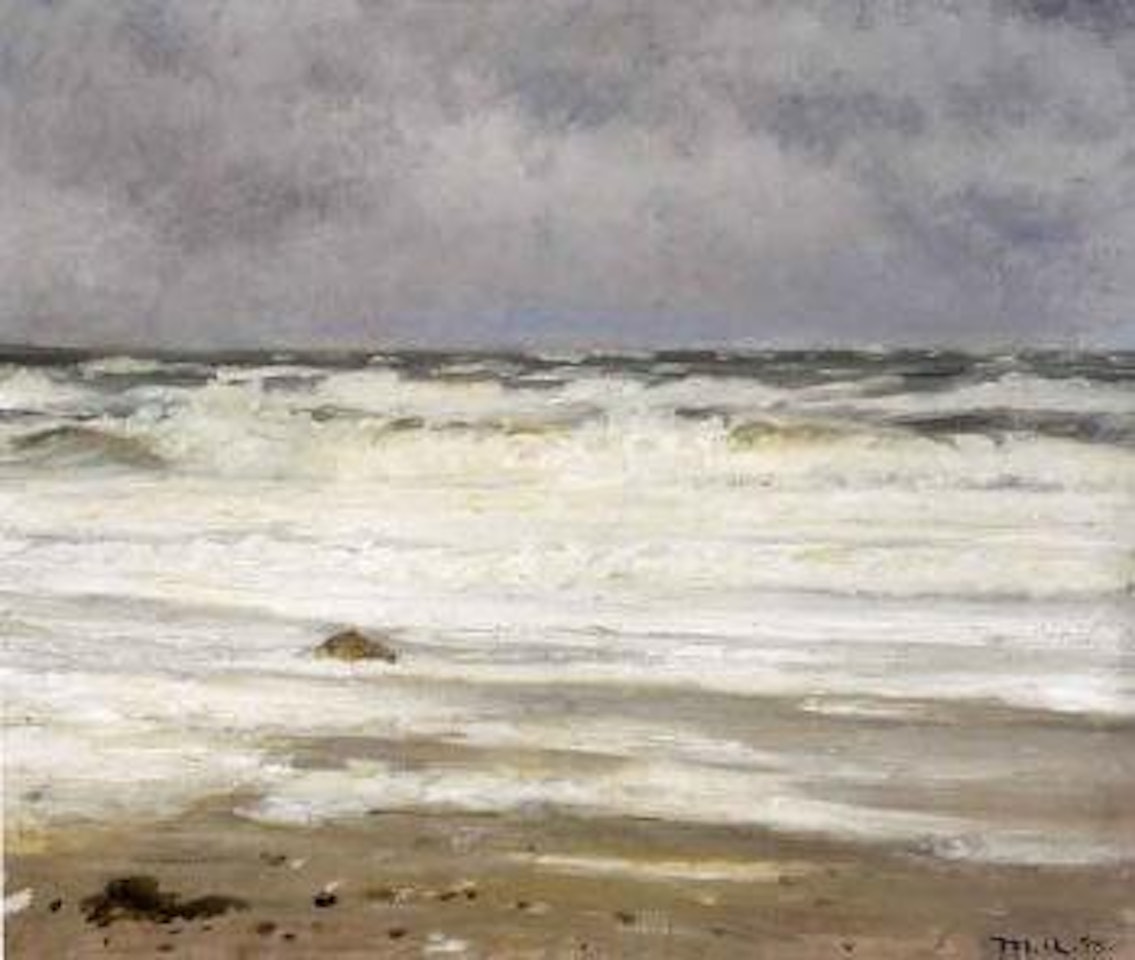 Breakers, Skagen Strand by Michael Ancher
