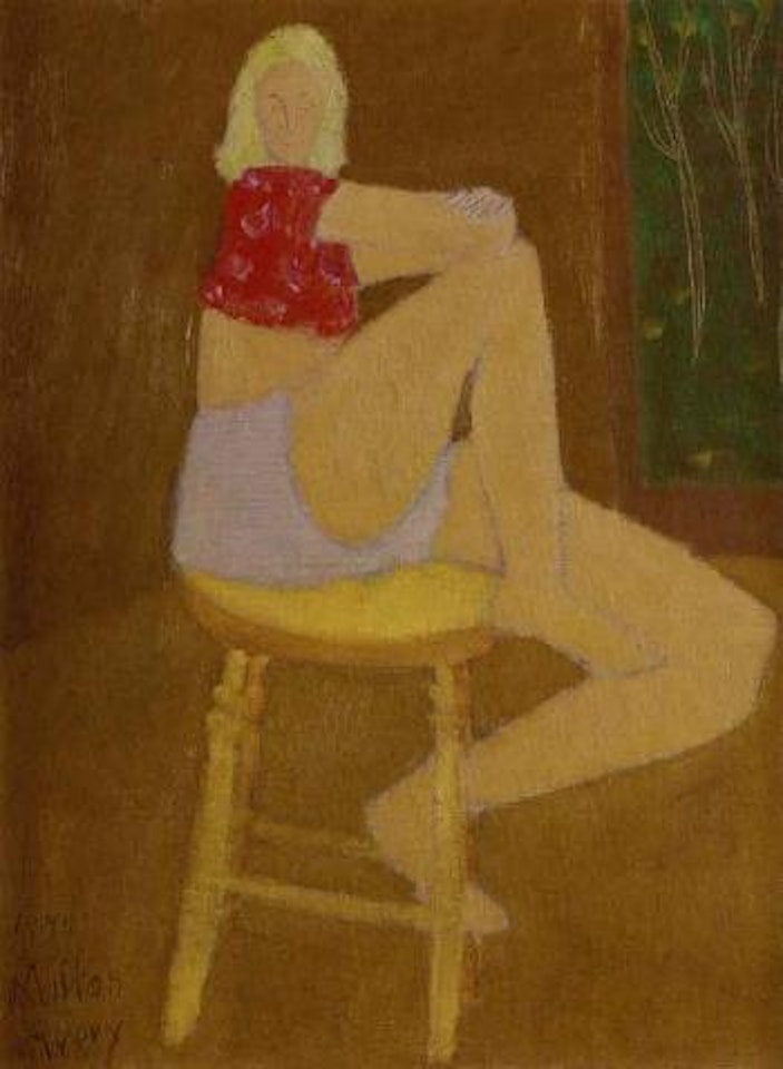 Woman seated in a chair by Milton Avery