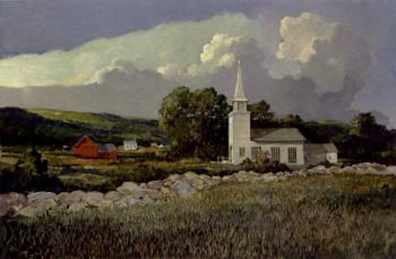 Country church by Eric Sloane