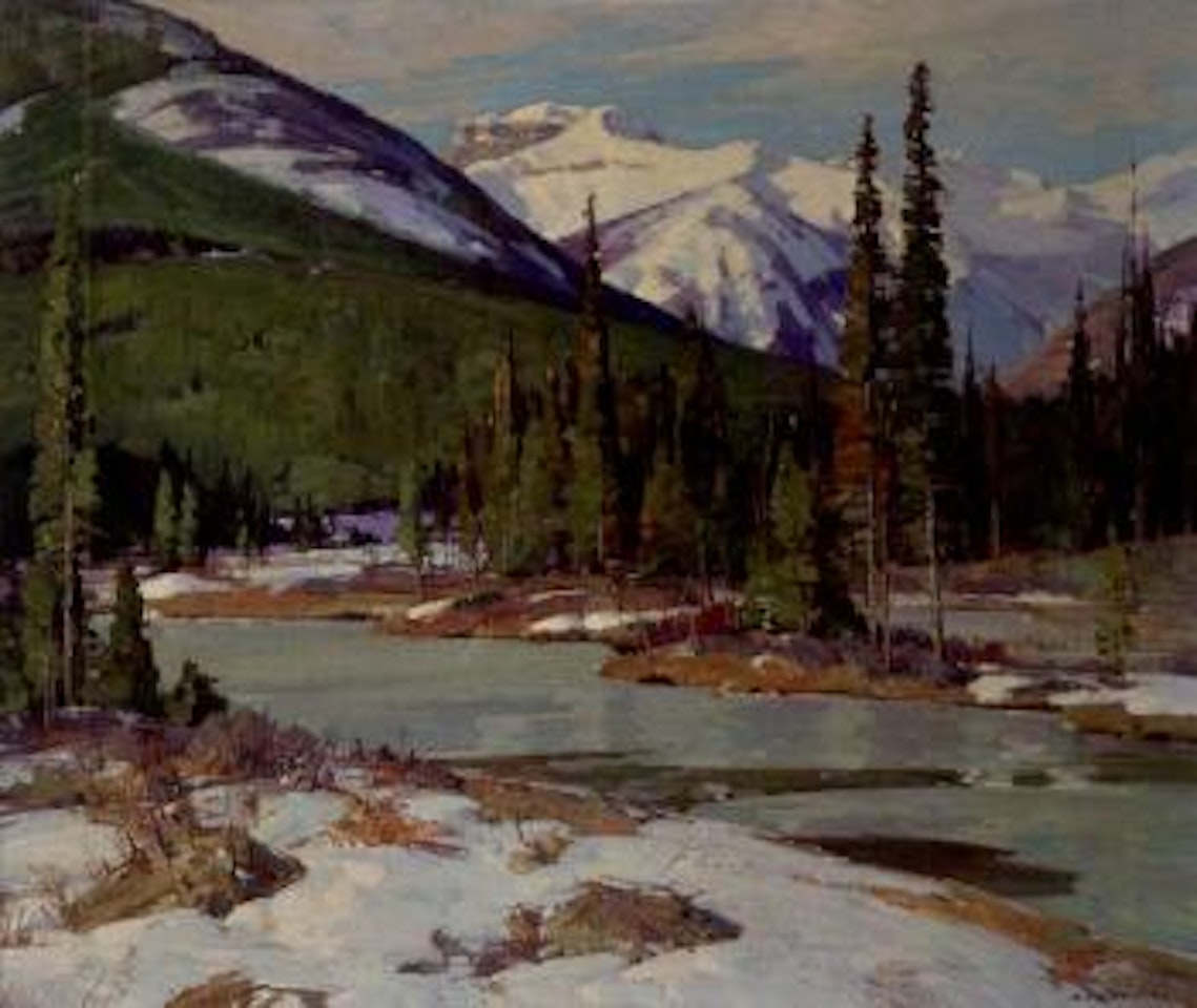 Spring thaw in the mountains by Aldro Thompson Hibbard