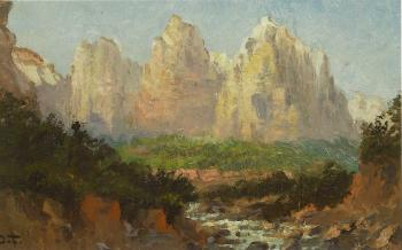 The Patriarchs, Zion Canyon by John Fery