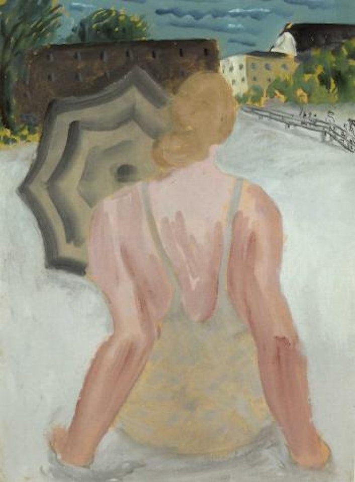 Swimmer sunning by Milton Avery