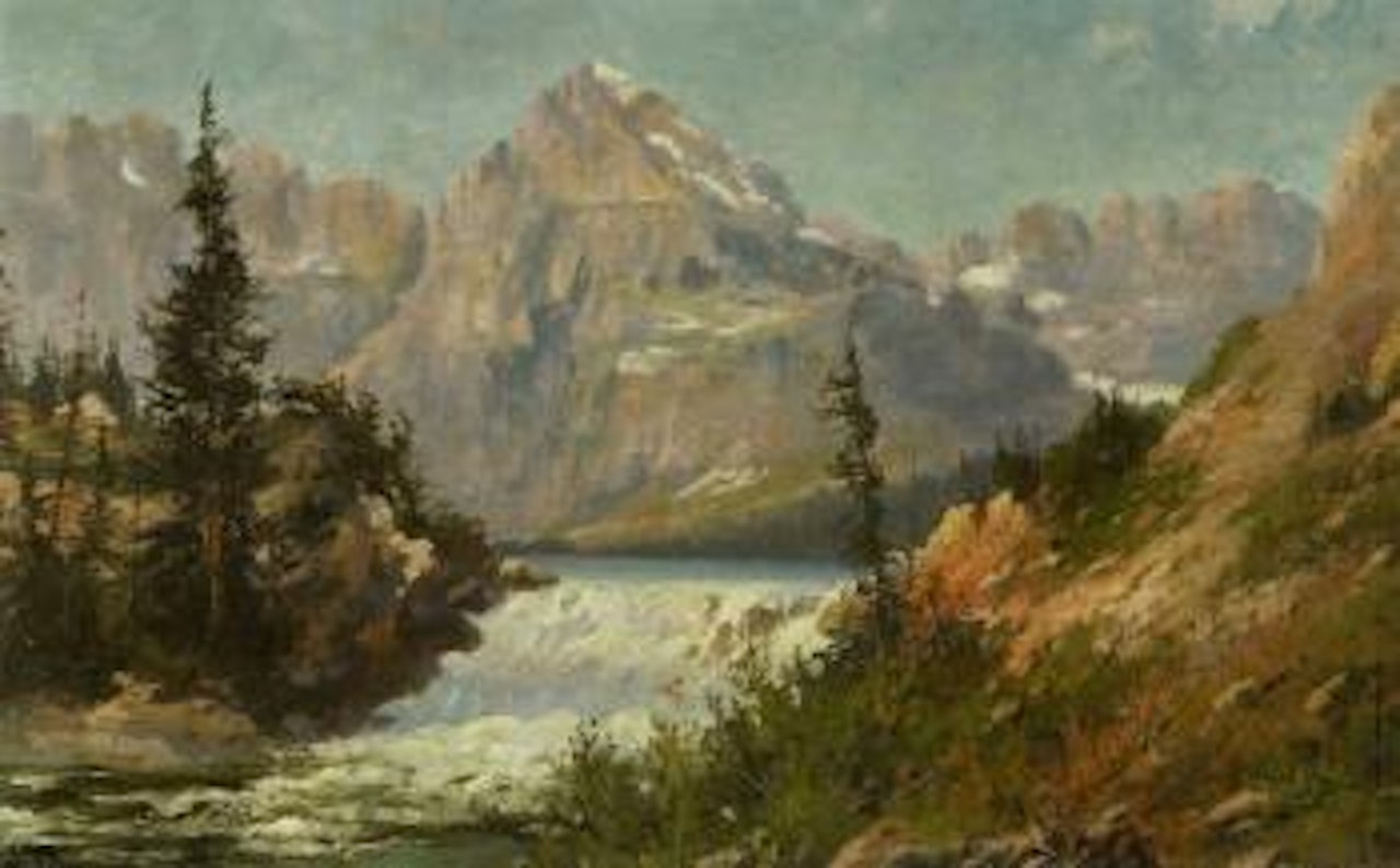 Swift Current Falls, Glacier Park by John Fery