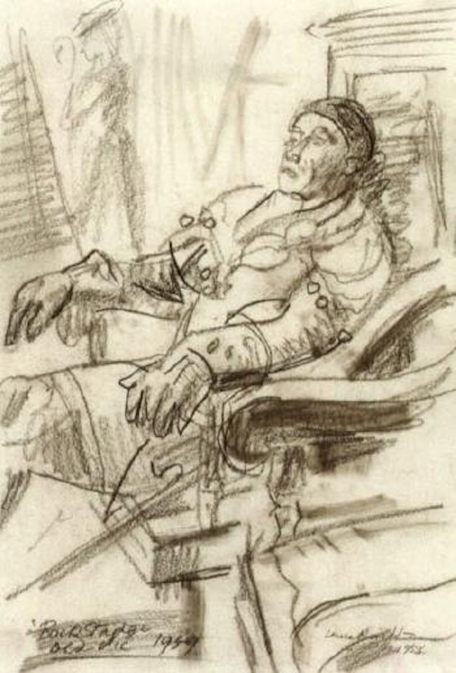 Backstage at the Old Vic by Laura Knight