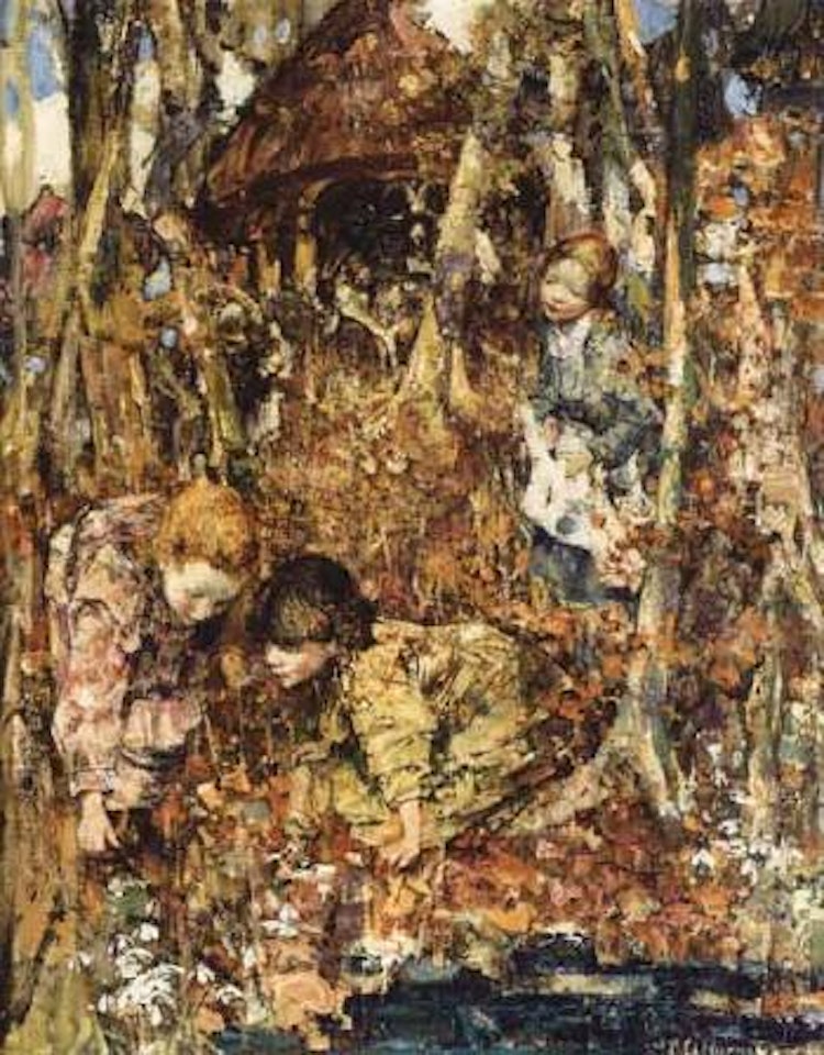 The first snowdrops by Edward Atkinson Hornel