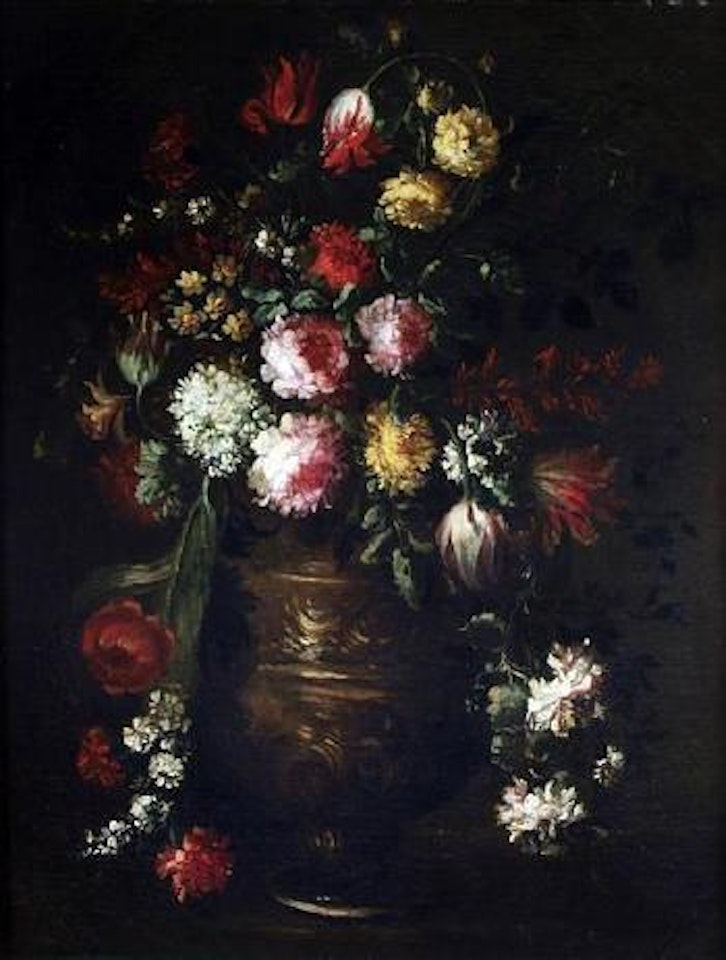 Still life of flowers in an urn by Jean Baptiste Monnoyer