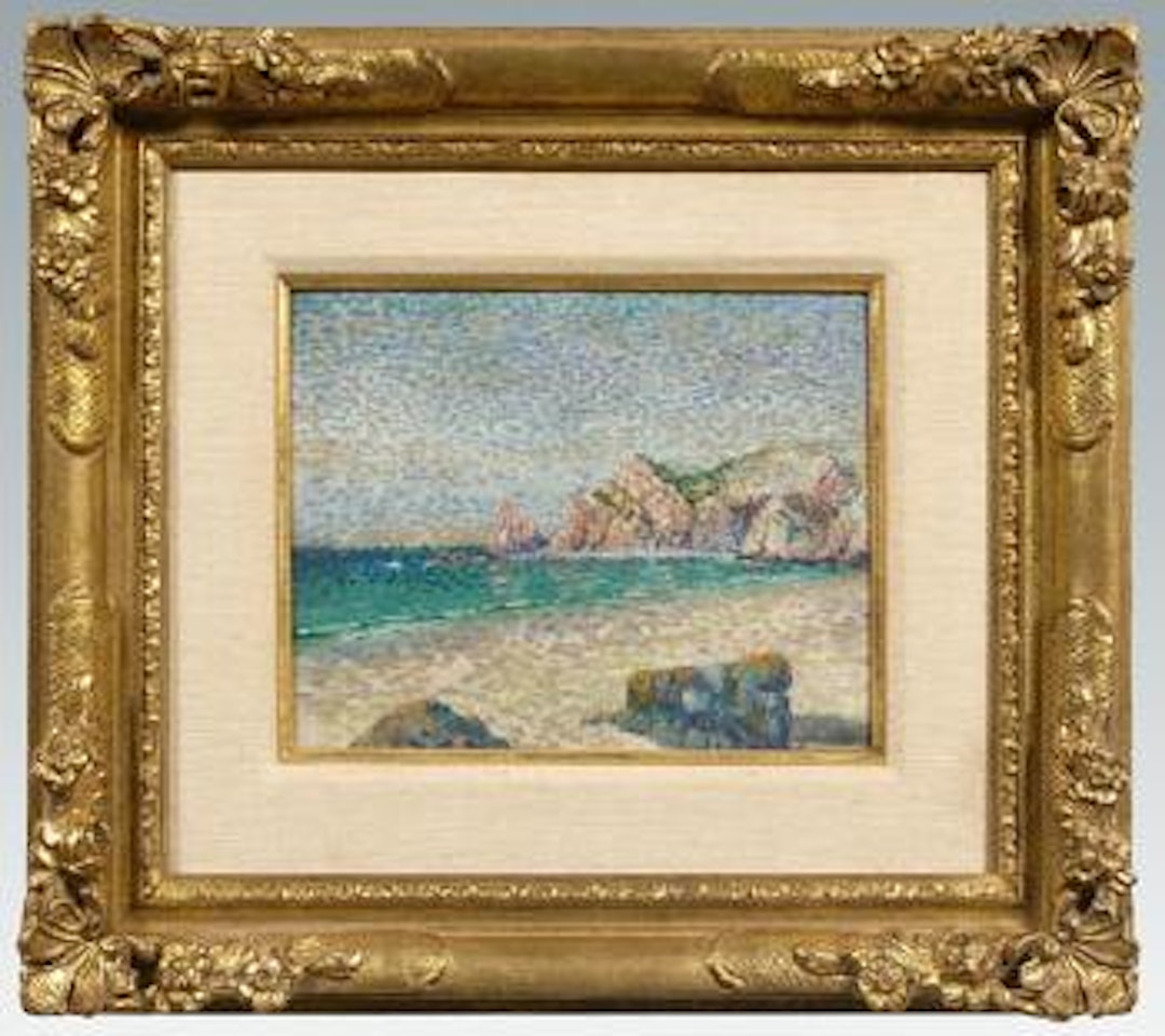 Coastal scene by Maximilien Luce