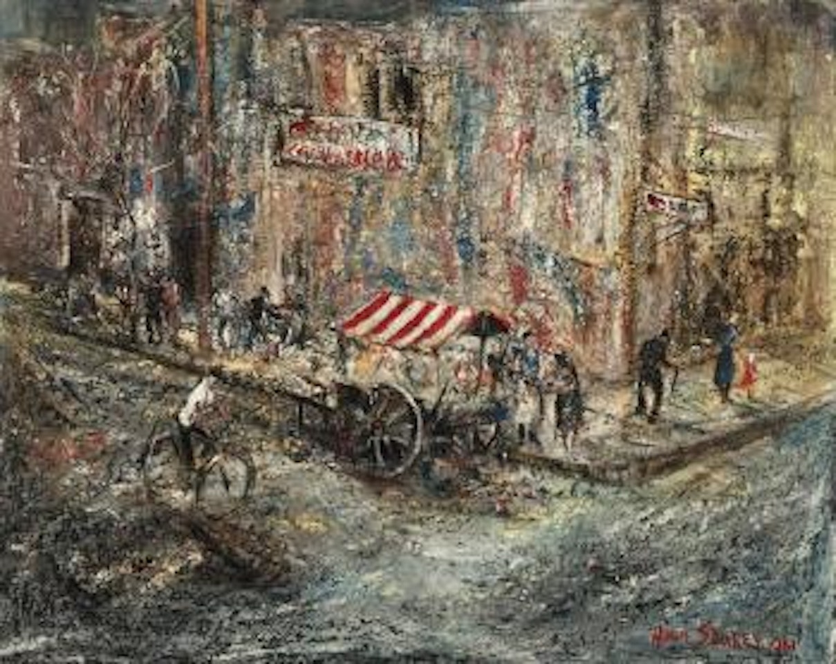Paris street scene by Hugh Sawrey