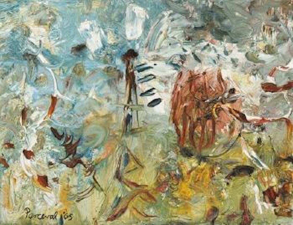 Windmill and mistletoe 2 by John Perceval
