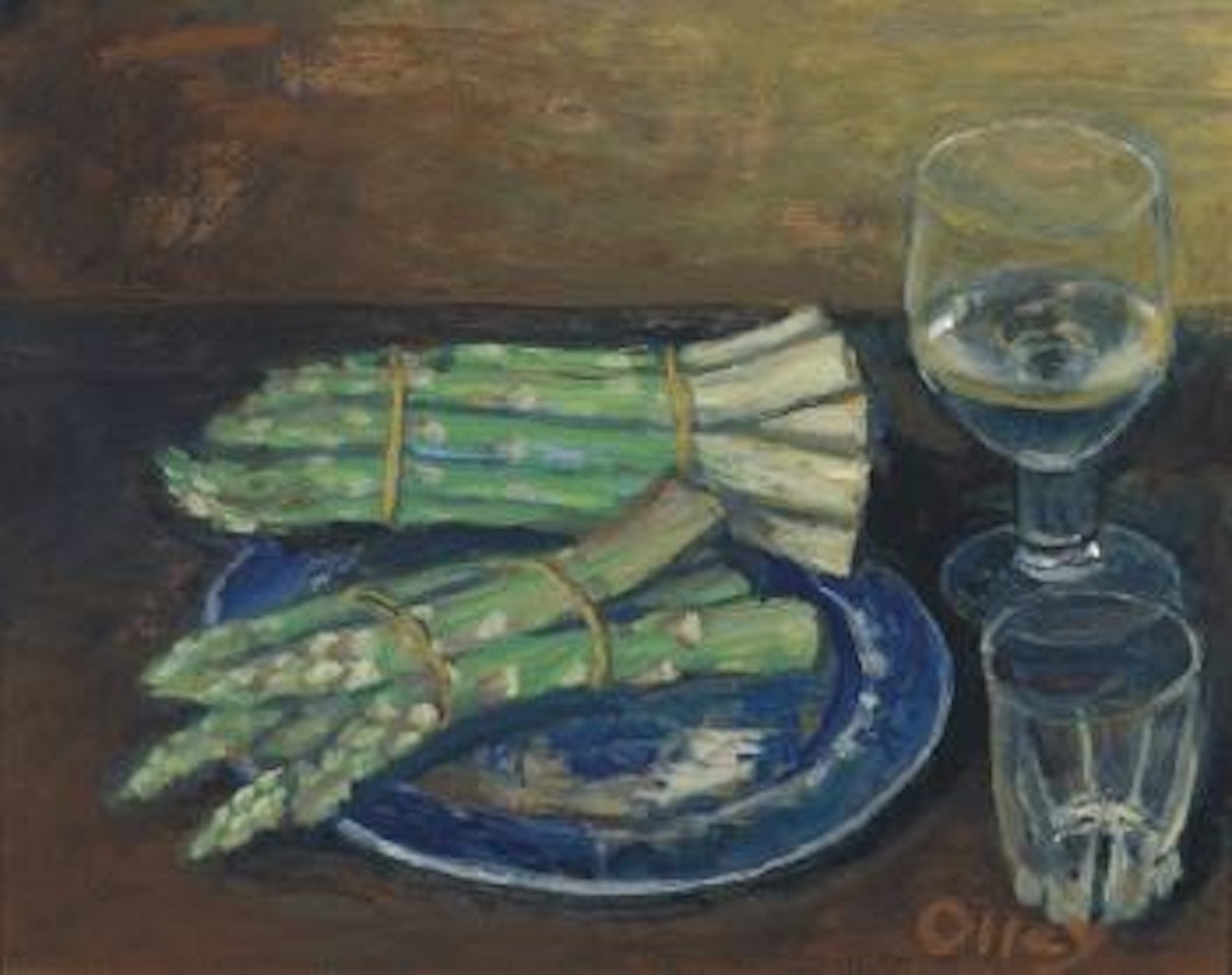 Still life with asparagus by Margaret Hannah Olley