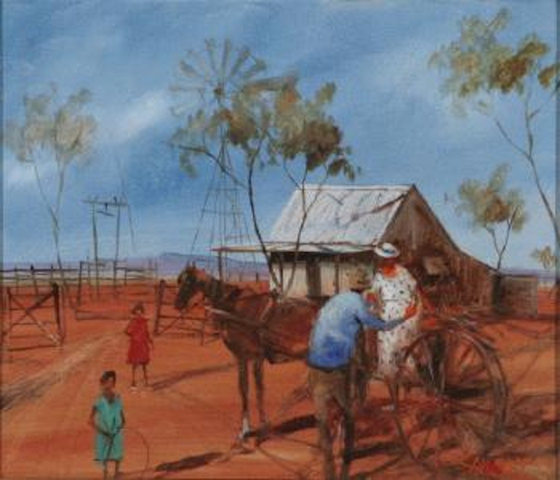 Helping the missus down by Hugh Sawrey