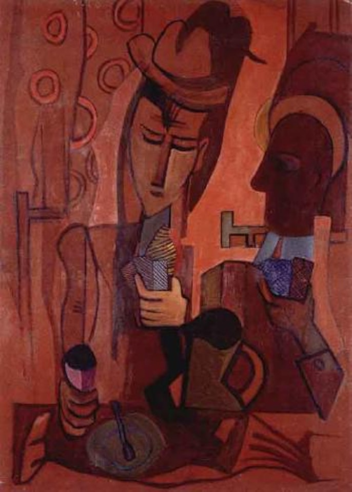 Card players by Francisco Bores