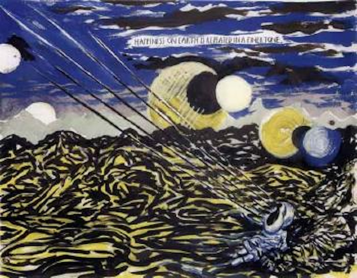 Happiness on earth by Raymond Pettibon