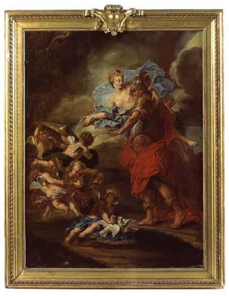 Venus giving weapons to Eneas by Neapolitan School