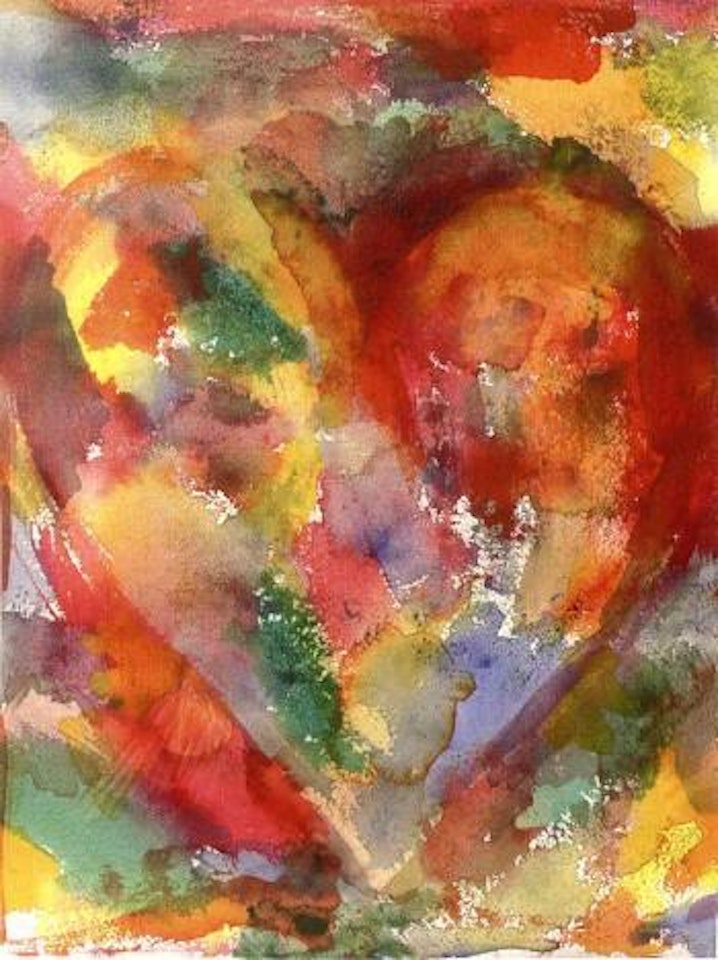 Double hearts by Jim Dine