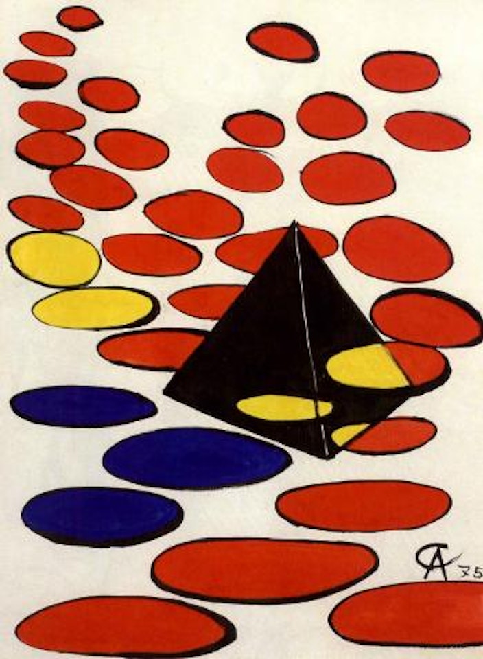 Black pyramid by Alexander Calder