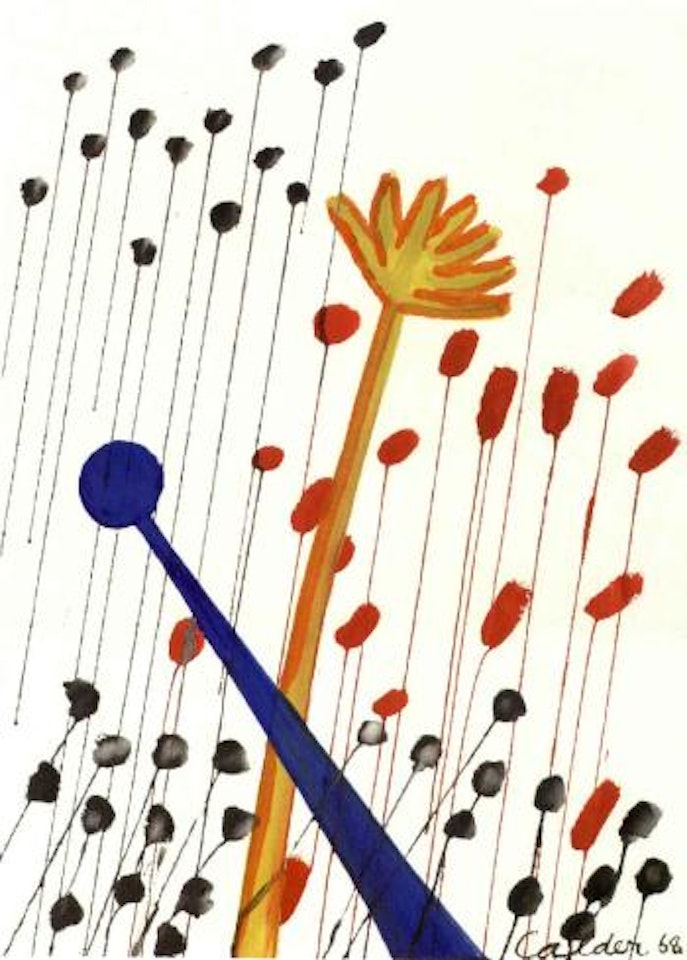 Crossed flowers by Alexander Calder