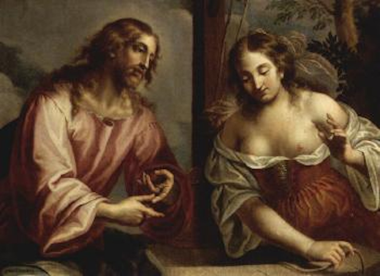 Rebecca at the well by German School