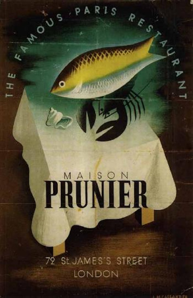 Maison Prunier by Cassandre (Adolphe Jean-Marie Mouron)