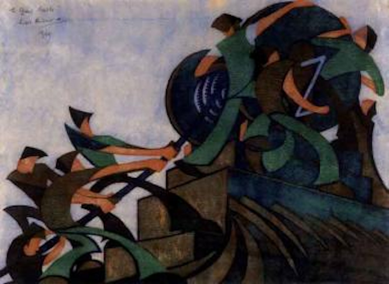 Giant cable by Sybil Andrews