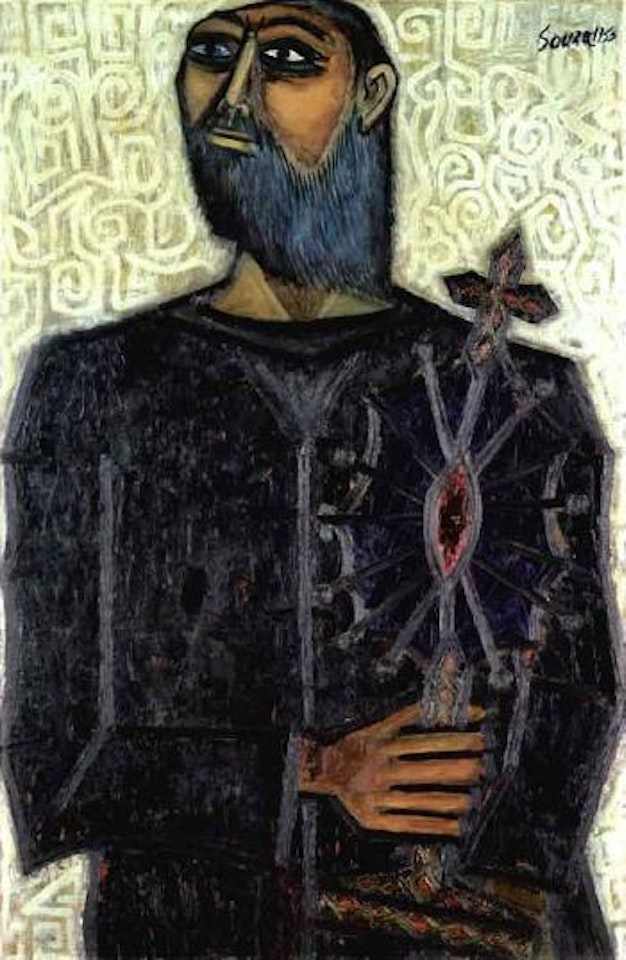 Man with monstrance by Francis Newton Souza