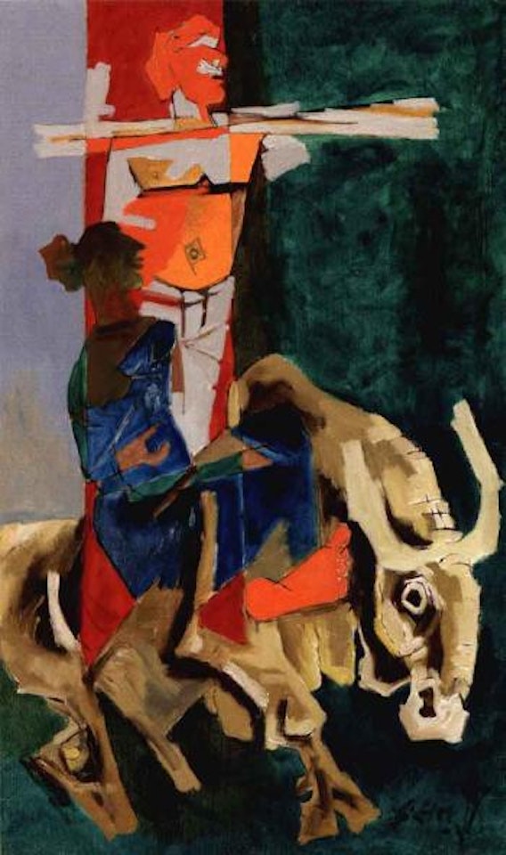 The green revolution by M.F. Husain